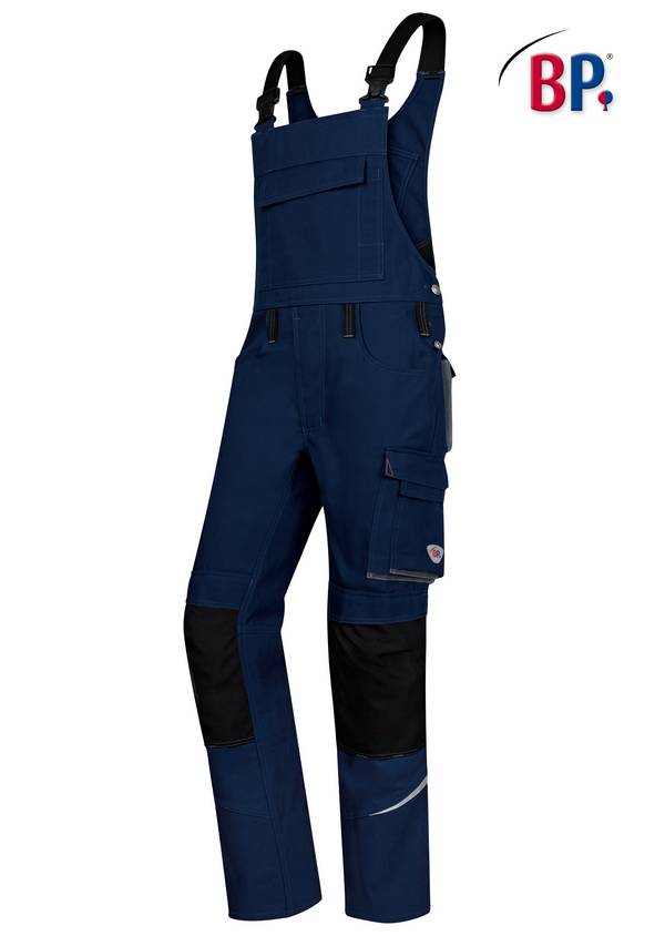 BP® Komfort-Latzhose mit Reflexelementen und Kniepolstertaschen, Gr. 48l