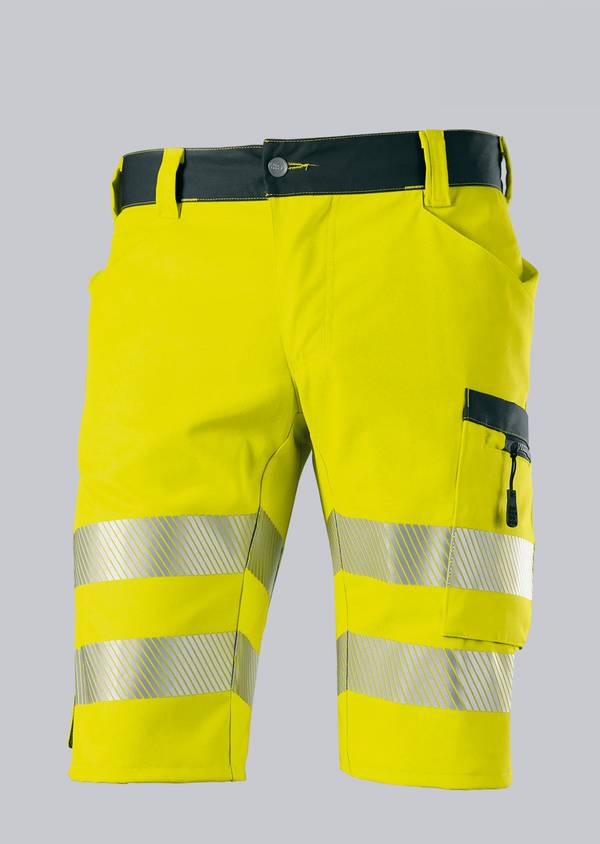 Leichte Warnschutz-Stretch-Shorts warngelb/anthrazit, Gr. 54n BP 2045-847-6656