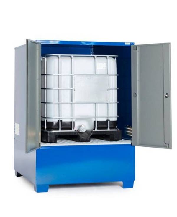 SteelSafe Gefahrstoffdepot C, mit Türen, für 1 IBC oder 4 Fässer