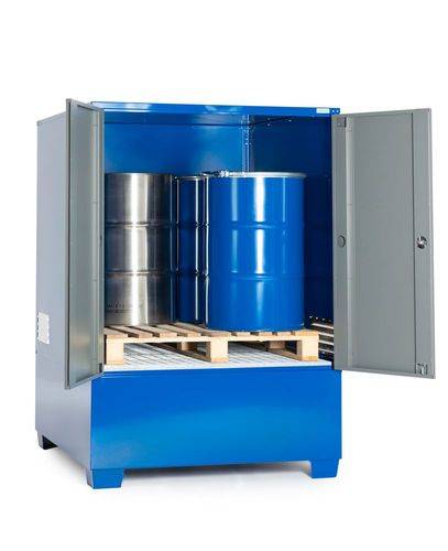 SteelSafe Gefahrstoffdepot C, mit Türen, für 1 IBC oder 4 Fässer-1