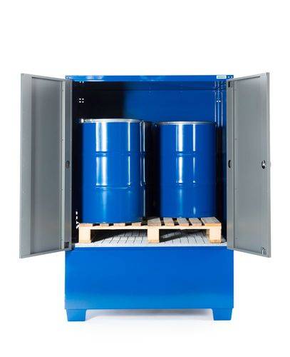 SteelSafe Gefahrstoffdepot C, mit Türen, für 1 IBC oder 4 Fässer-3