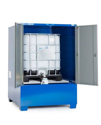 SteelSafe Gefahrstoffdepot C, mit Türen, für 1 IBC oder 4 Fässer-4