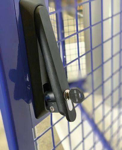 Gasflaschenschrank für 8 x 11 kg oder 6 x 33 kg Gasflaschen, 2-flügelige Tür, blau-2