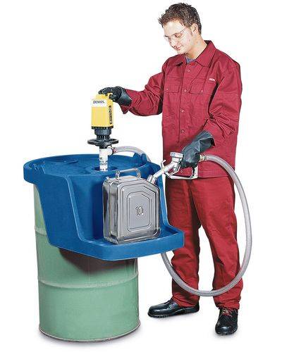 Sicherheits-Abfüllpodest für ein Spundlochfass aus Stahl à 200 Liter-0