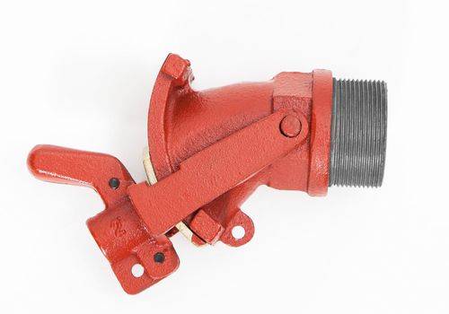 Fasshahn aus Grauguss mit Messingverschlussplatte, 2" Gewinde-Ø-0