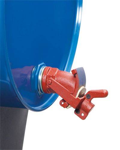 Fasshahn aus Grauguss mit Messingverschlussplatte, 2" Gewinde-Ø-1