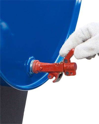 Fasshahn aus Grauguss mit Messingverschlussplatte, 3/4" Gewinde-Ø-1