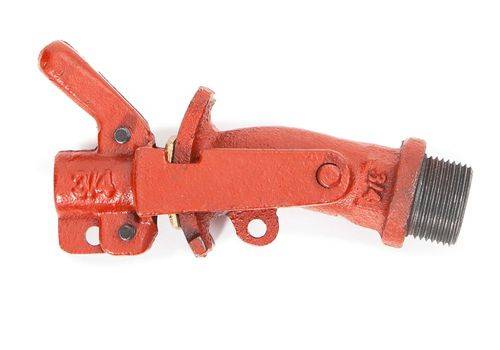 Fasshahn aus Grauguss mit Messingverschlussplatte, 3/4" Gewinde-Ø-2