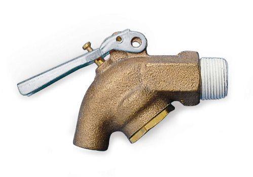 Messingzapfhahn 3/4", für aggressive Flüssigkeiten, selbstschließend-0