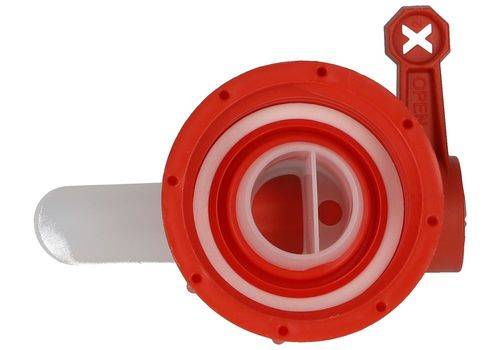 Auslaufhahn für Kunststoffgebinde H 51, 55 mm Gewinde-Ø-2