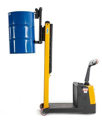 Fassheber, elektrohydraulisch, Fassgreifer mit 130 mm Reichweite, Gegengewicht, 350 kg Traglast-3