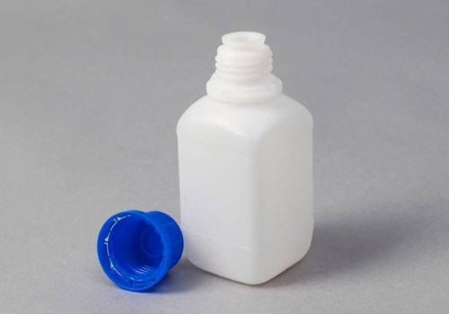 Enghalsflaschen aus HDPE, eckig, natur-transparent, 250 ml, 30 Stück-1