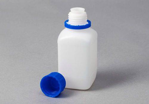 Enghalsflaschen aus HDPE, eckig, natur-transparent, 250 ml, 30 Stück-3