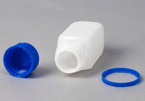 Weithalsflaschen aus HDPE, eckig, natur-transparent, 1500 ml, mit UN-Zulassung, 6 Stück-3