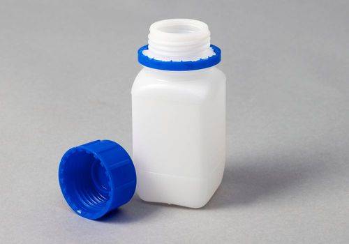 Weithalsflaschen aus HDPE, eckig, natur-transparent, 4000 ml, mit UN-Zulassung, 12 Stück-2