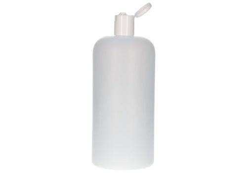 Rundflaschen aus HDPE, mit Klappverschluss 1000 ml, 10 Stück-0