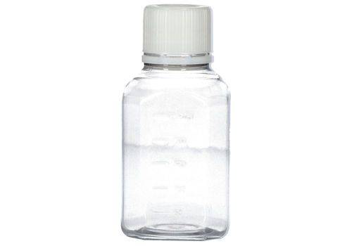 Laborflaschen aus PET, steril, glasklar, mit Schraubverschluss mit Graduierung 250 ml, 24 Stück-0