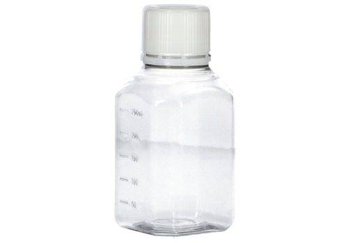 Laborflaschen aus PET, steril, glasklar, mit Schraubverschluss mit Graduierung 250 ml, 24 Stück-4