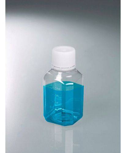 Laborflaschen aus PET, steril, glasklar, mit Schraubverschluss mit Graduierung 250 ml, 24 Stück-5