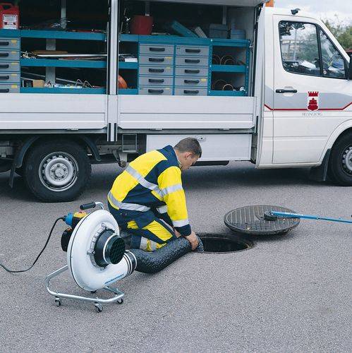 Mobiler Absaugventilator, zur Absaugung von Schweißrauch, Dampf oder Staub-0