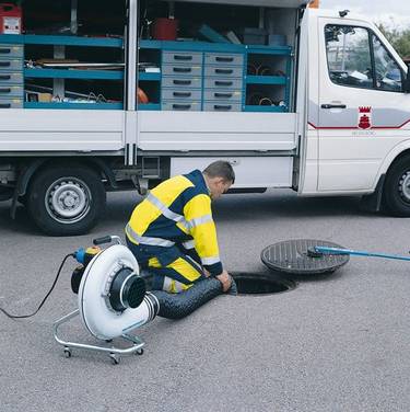 Mobiler Absaugventilator, zur Absaugung von Schweißrauch, Dampf oder Staub