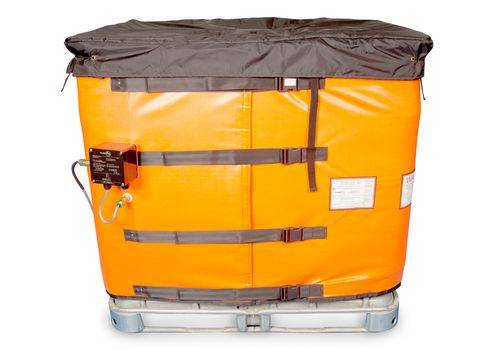 Heizmantel für IBC, T3 Ex-Schutz, 0 - 65°C Thermostat, mit Isolierhaube, 4060 - 4310 mm, 1620 Watt-0