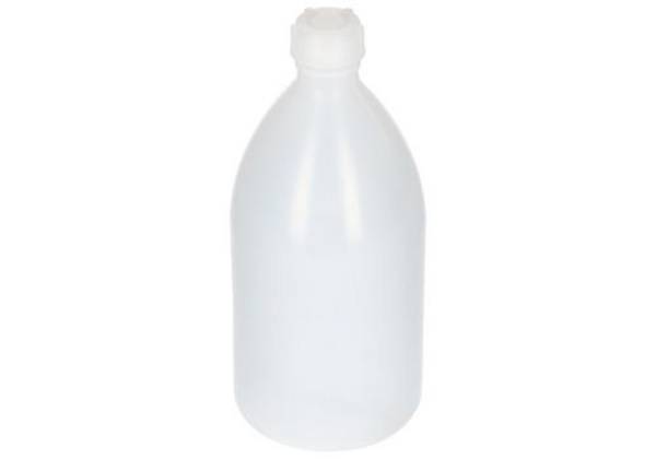 Bio-Enghalsflaschen aus Green-PE, mit Schraubverschluss, 1000 ml, 12 Stück