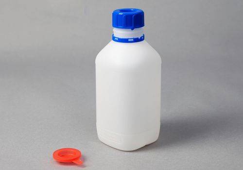 Enghalsflaschen aus HDPE, rund, natur-transparent, 500 ml, mit UN-Zulassung, 12 Stück-0