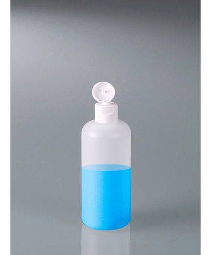 Rundflaschen aus HDPE, mit Klappverschluss 250 ml, 10 Stück-1