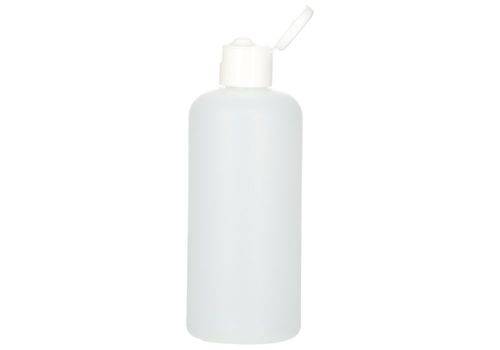 Rundflaschen aus HDPE, mit Klappverschluss 250 ml, 10 Stück-3