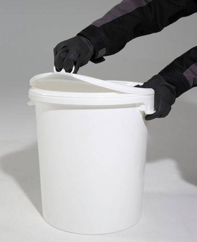 UN-Hobbock aus PP, 30 L, weiß, mit 2 Tragegriffen-2