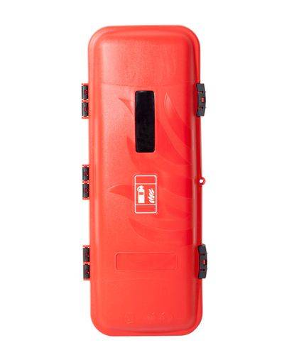 Feuerlöscherschrank BigBox XL aus Kunststoff, für 9-bis12-kg-Feuerlöscher, zur Wand- und LKW-Montage-0