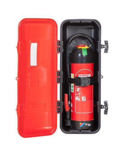 Feuerlöscherschrank BigBox XL aus Kunststoff, für 9-bis12-kg-Feuerlöscher, zur Wand- und LKW-Montage-1
