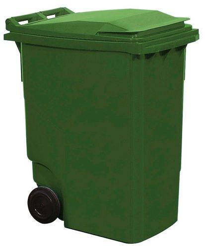 Fahrbare Großmülltonne, 360 Liter Volumen, grün-0