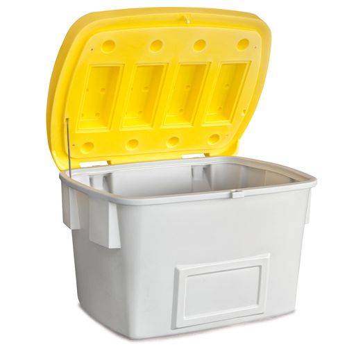 Streugutbehälter SB 700 aus Polyethylen (PE), 700 Liter Volumen, gelber Deckel
