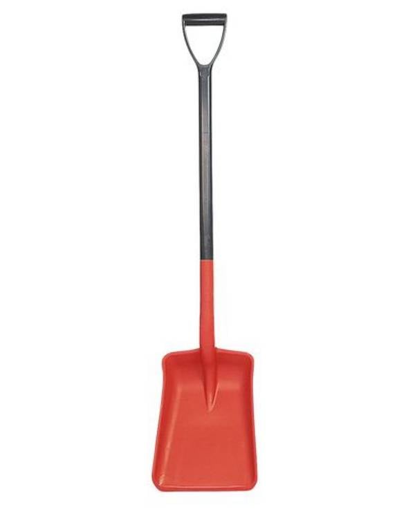 Schaufel mit D-Griff aus Polypropylen (PP), korrosionsfrei,105 cm Gesamtlänge