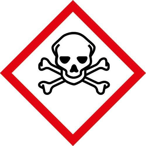 Gefahrstoffkennzeichen Totenkopf VE 10 Stk Folie 105 x 105 mm. H. Marahrens Sicherheits- | Industrie- u.-0
