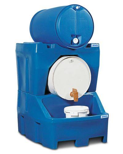 Abfüllstation Typ RS aus Polyethylen (PE), inkl. Fassbock aus PE, für 2 Fässer à 200 Liter-0