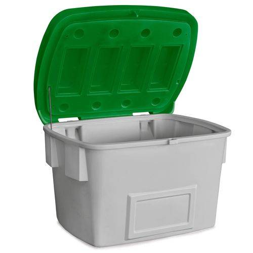 Streugutbehälter SB 700 aus Polyethylen (PE), 700 Liter Volumen, grüner Deckel-0