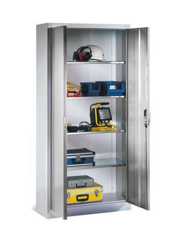 C+P Flügeltürenschrank Acurado, H1950xB930xT400mm, 7035/7035