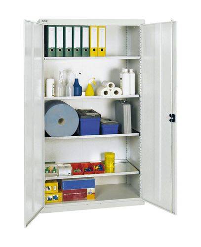 Werkzeug- u. Materialschrank Professional 2000, mit 4 Fachböden, grau, B 1000 mm-0