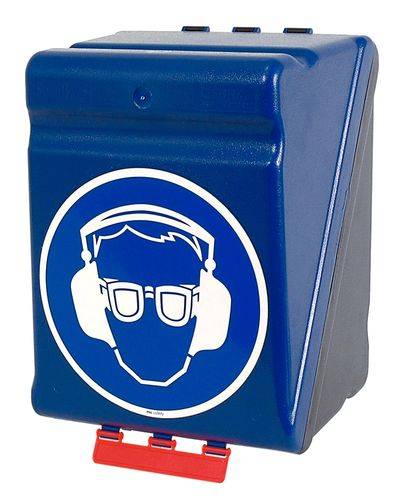 Maxibox zur Aufbewahrung von Augen-/Gehörschutz, blau-0