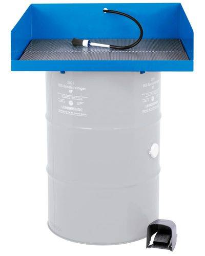 Teilewaschgerät KP, mit Anschluss für ein Fass à 200 Liter Kaltreiniger, stationär-0