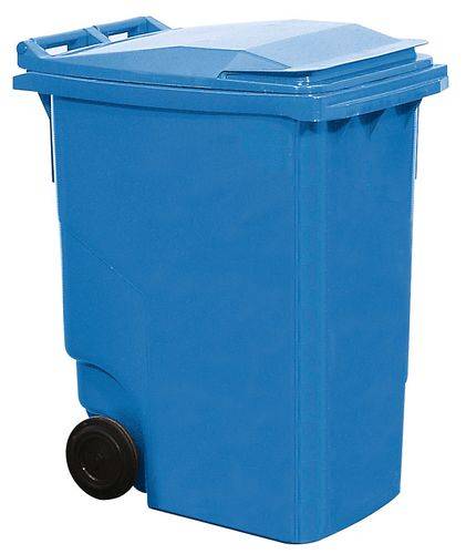 Fahrbare Großmülltonne, 360 Liter Volumen, blau-0