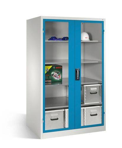 C+P Flügeltürenschrank Acurado, H1950xB1200xT800mm, 7035/5010-0