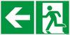 Rettungswege links VE 10 Stk Aluminium 300 x 150 mm. H. Marahrens Sicherheits- | Industrie- u. Verkehrskenn-
