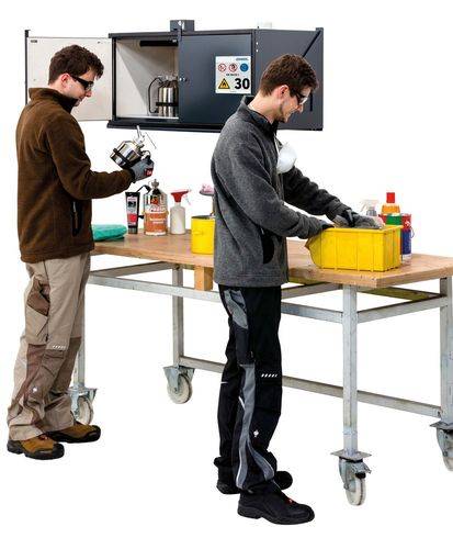 asecos Gefahrstoffschrank Box, Wandbefestigung, mit Verriegelung, Typ 30-0