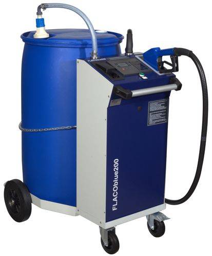 Mobiles Tanksystem für AdBlue, FLACO blue 200e, für LKW, 200-l-Gebinde-0