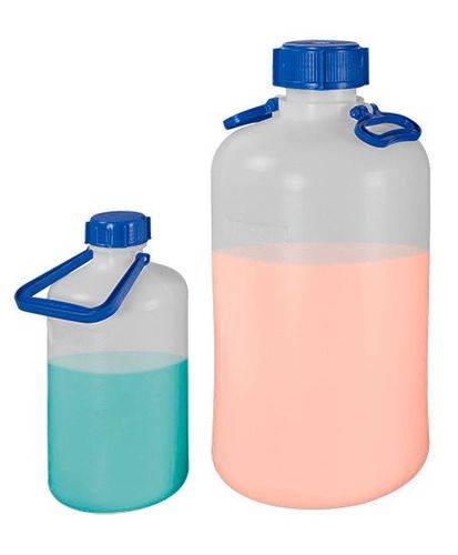 Weithalsflaschen aus PE-HD, mit einem Tragebügel und Schraubverschluss, 5 Liter-1