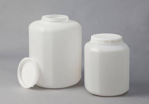 Weithalsbehälter aus HDPE, natur-transparent, 5 Liter, 2 Stück-3